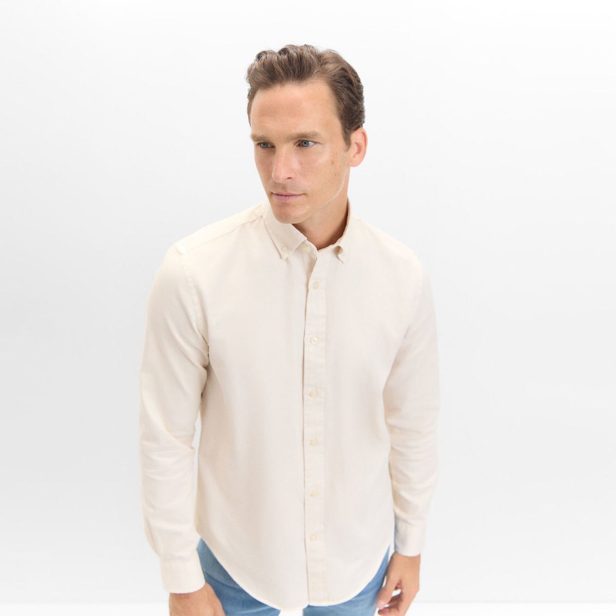 CORTEFIEL - Camisa Manga Larga Hombre Cortefiel.