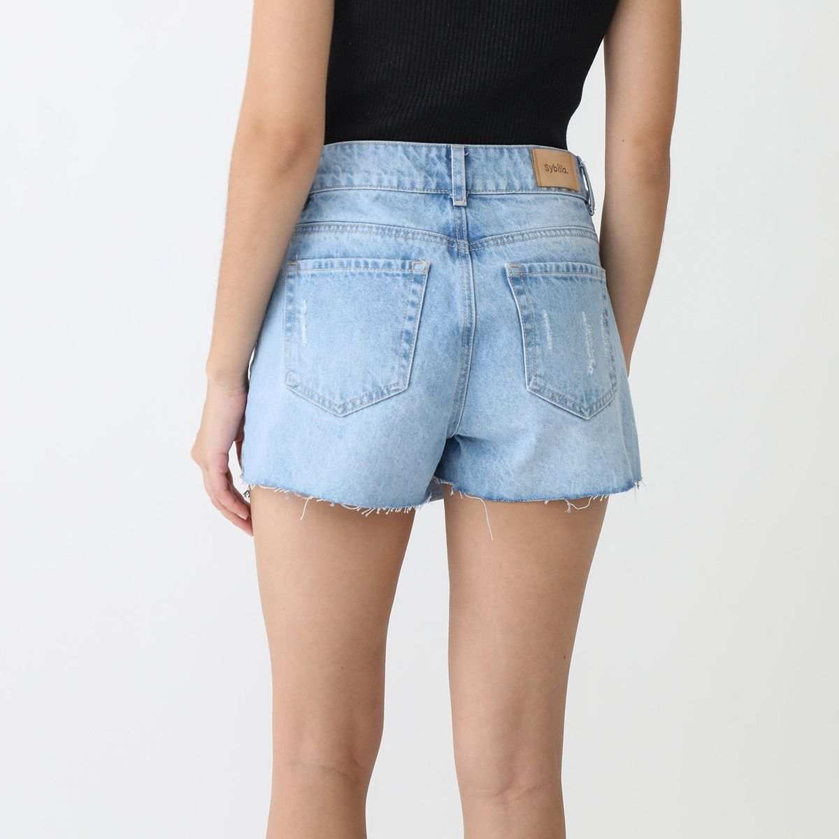 SYBILLA - Falda Short 100% Algodón Mujer Sybilla