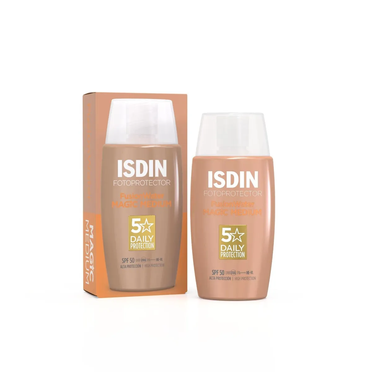 ISDIN - Fotoprotector Fusion Water Magic Color Medium Spf50 50ml