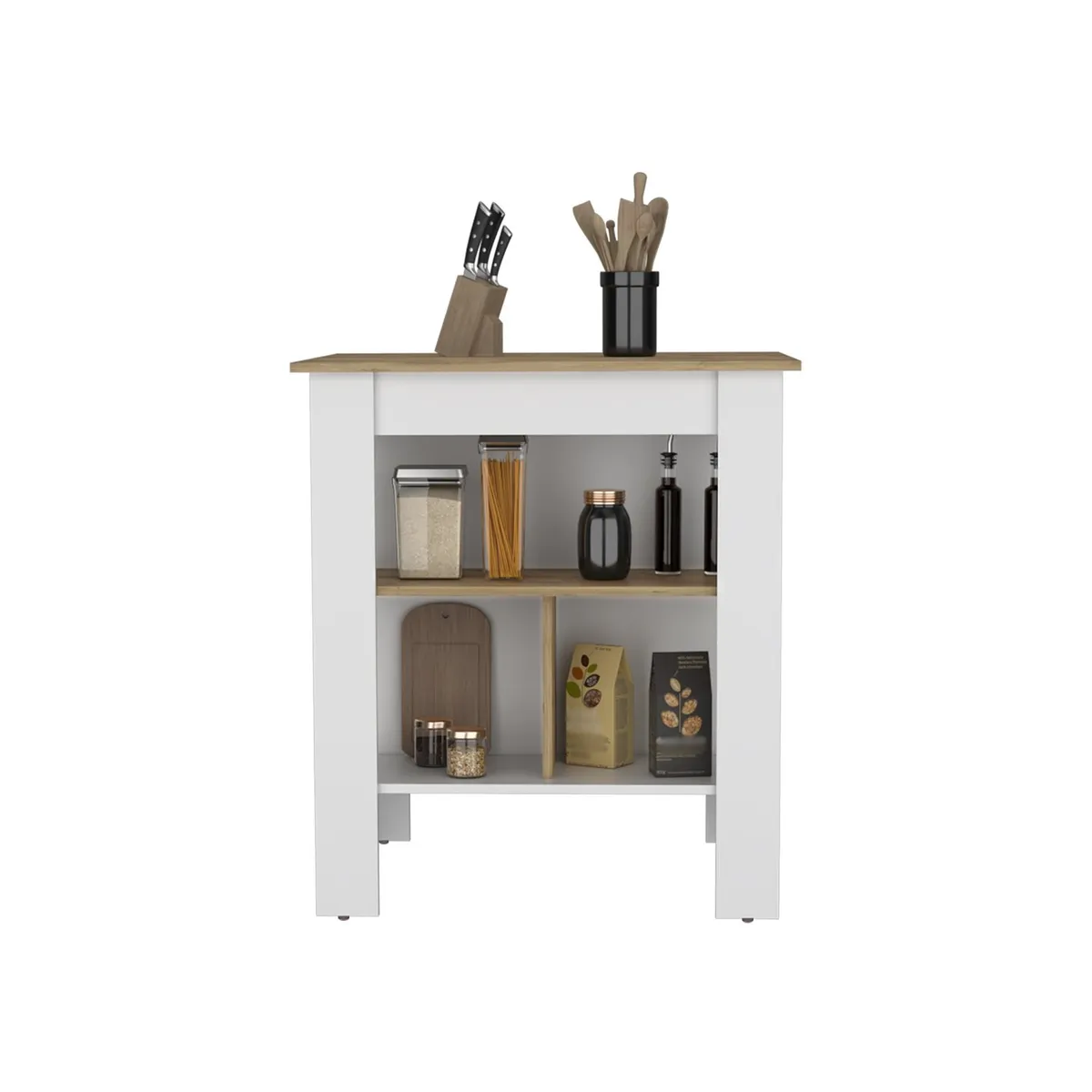 TUHOME - Isla De Cocina Soler - Blanco