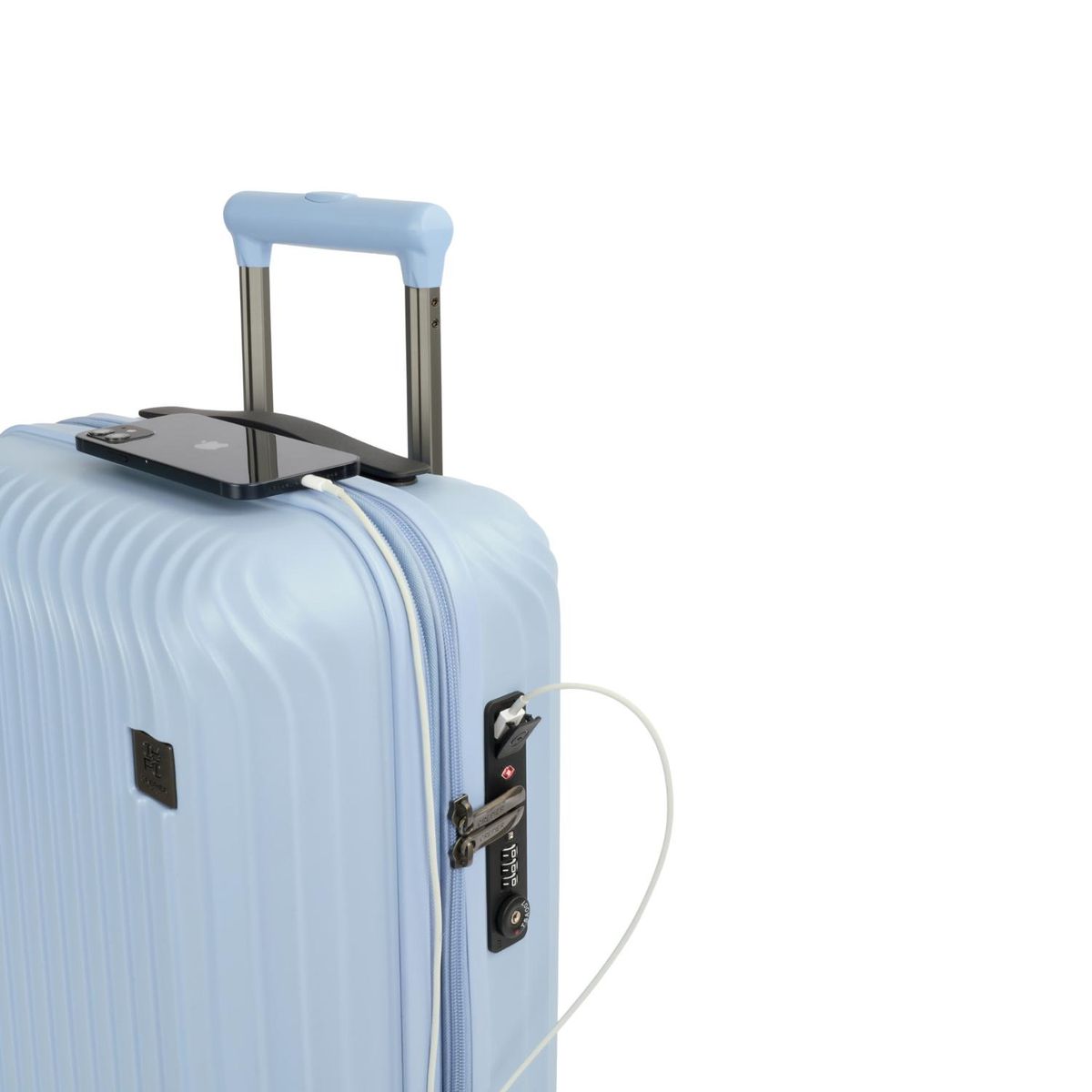 CREPIER - Maleta de Cabina Dura Tunez 19' Celeste