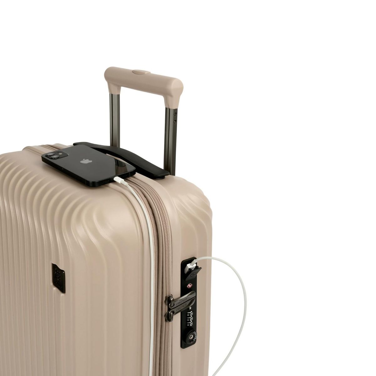 CREPIER - Maleta de Cabina Dura Tunez 19' Beige