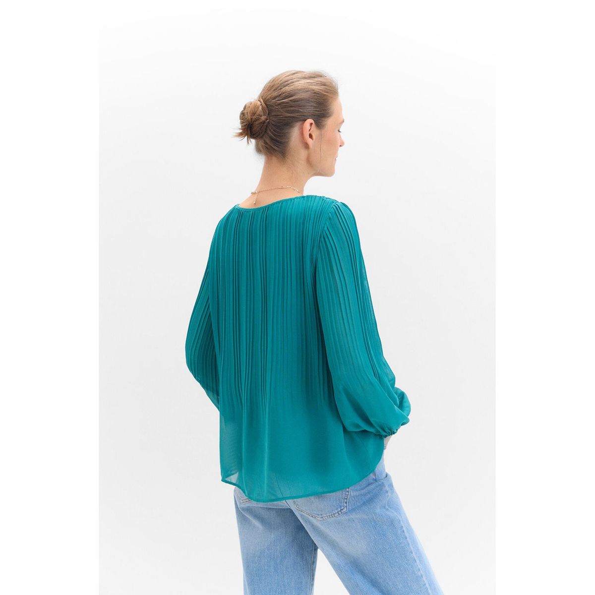 CORTEFIEL - Blusa Manga Larga Mujer Cortefiel