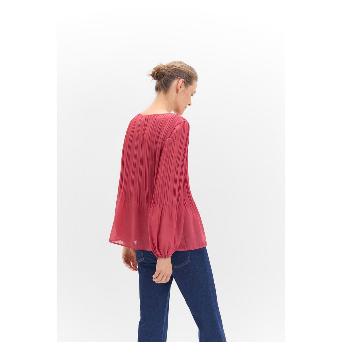 CORTEFIEL - Blusa Manga Larga Mujer Cortefiel