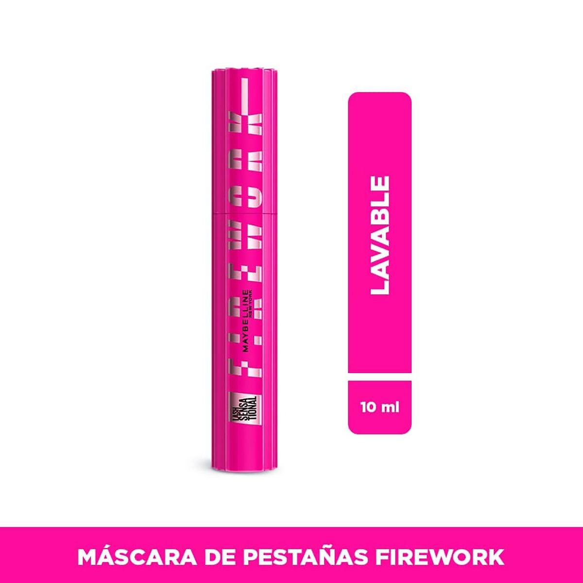 MAYBELLINE - Máscara de Pestañas Lavable Lash Sensational Firework Maybelline