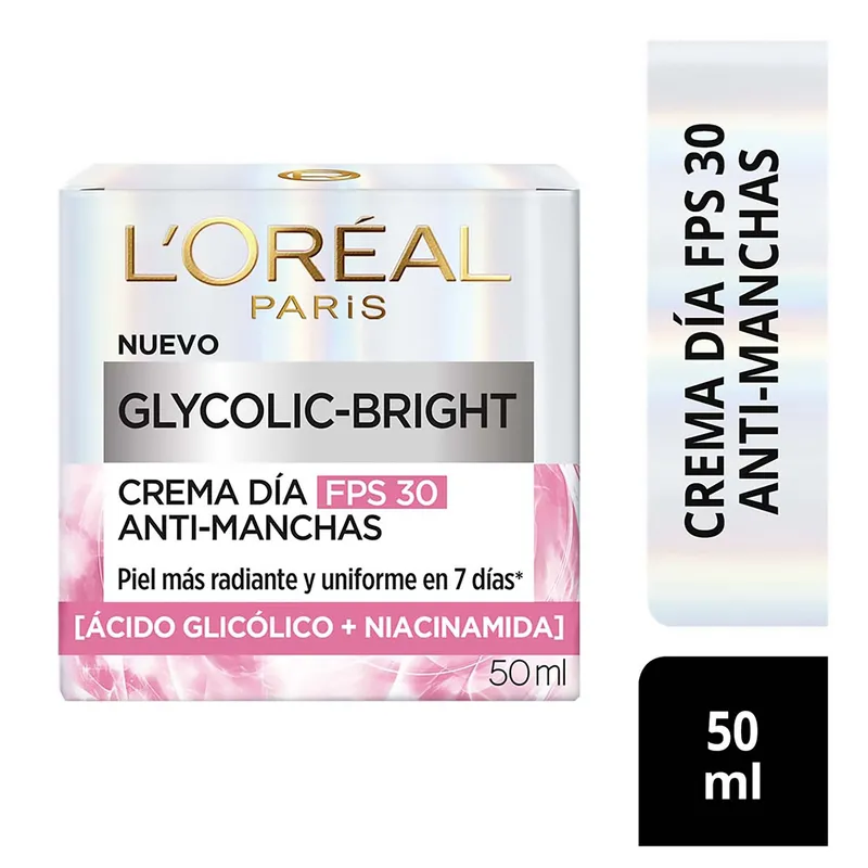 LOREAL PARIS - Crema De Día L'oréal Paris Anti-manchas Glycolic Bright