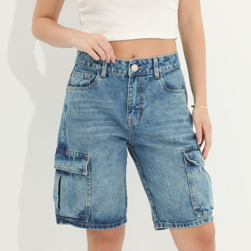 SYBILLA - Bermuda Algodón Mujer Sybilla