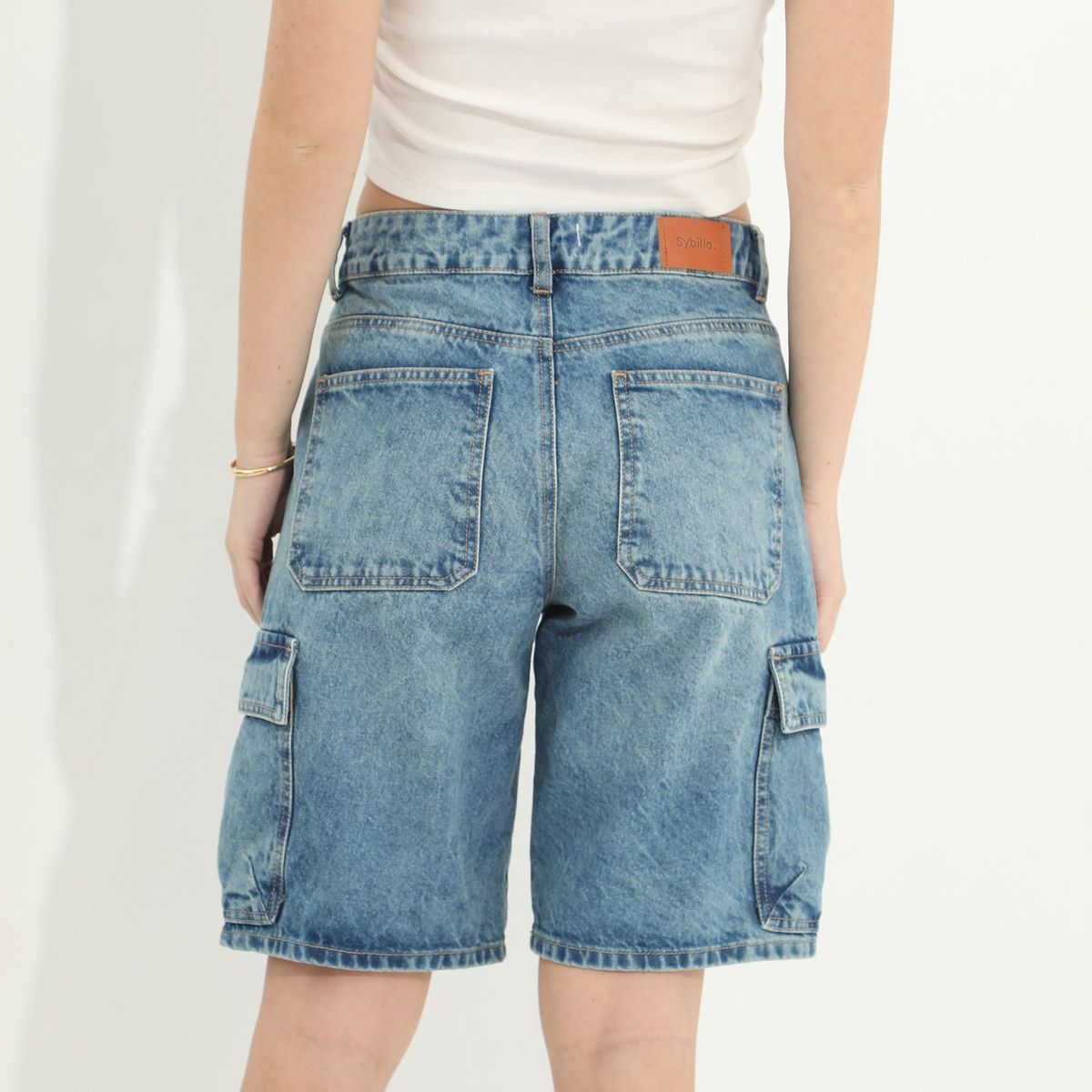 SYBILLA - Bermuda Algodón Mujer Sybilla