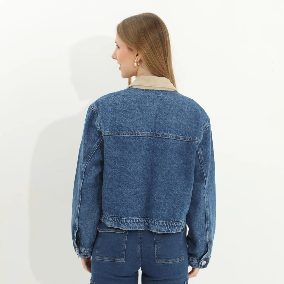 SYBILLA - Casaca Jean 100% Algodón Mujer Sybilla