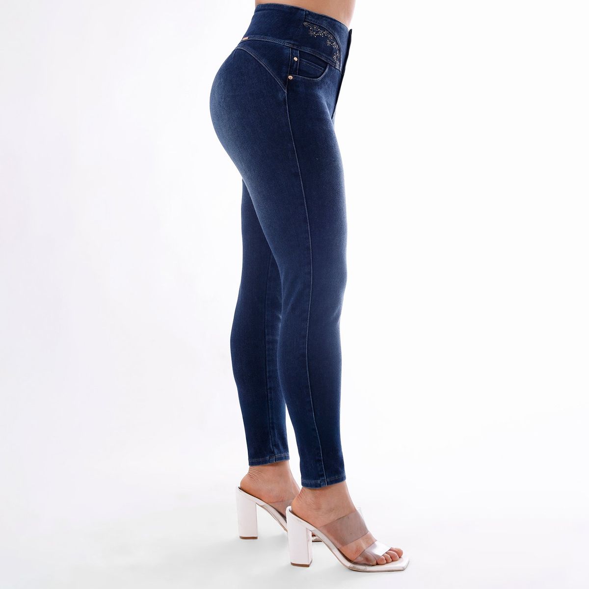KANSAS - Jean Skinny Tiro Alto Mujer Kansas
