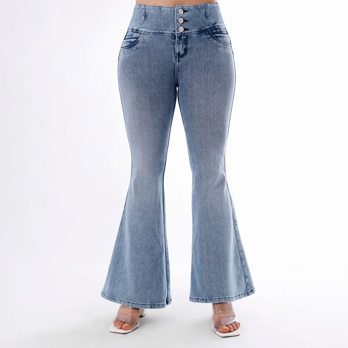 KANSAS - Jean Flare Algodón Mujer Kansas