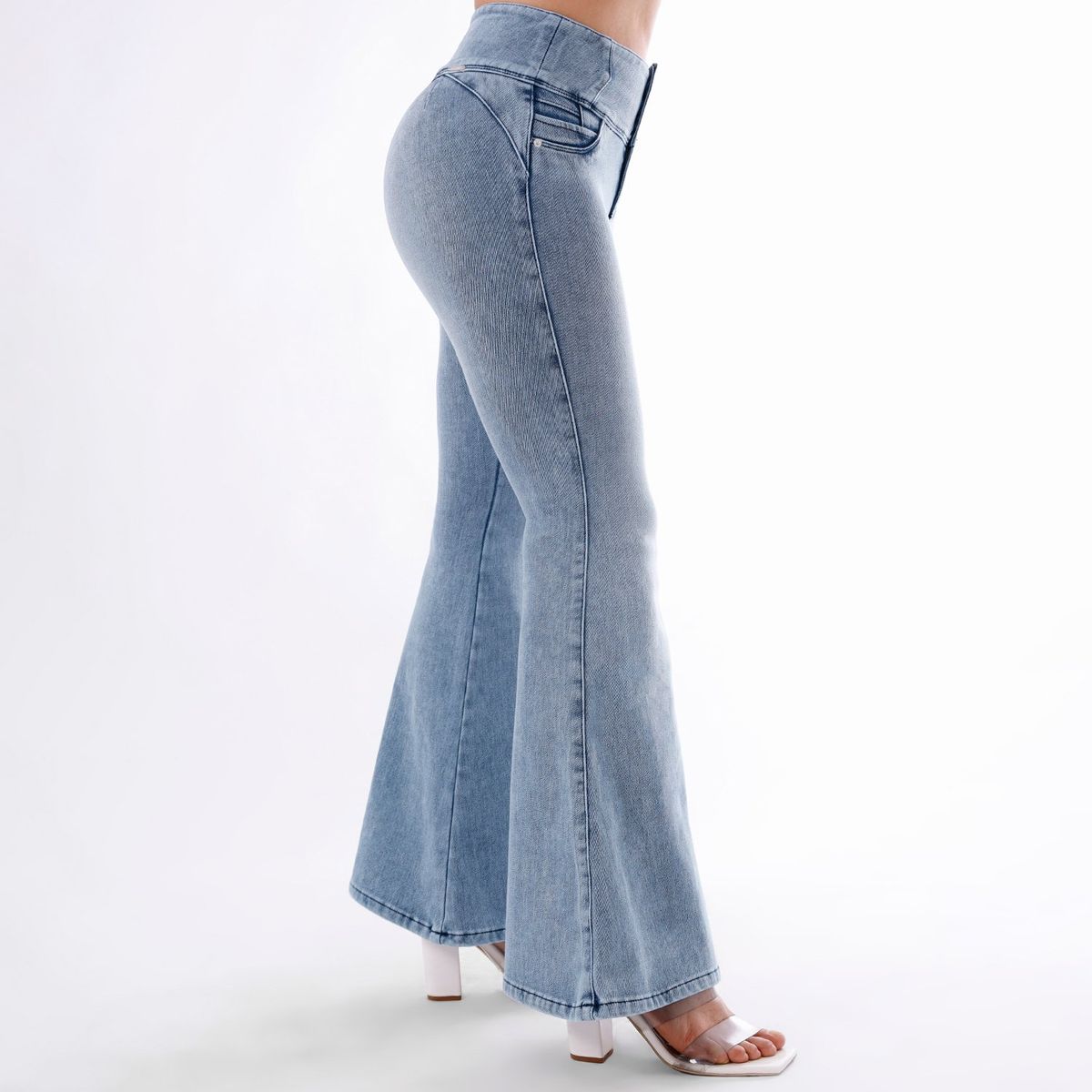 KANSAS - Jean Flare Algodón Mujer Kansas