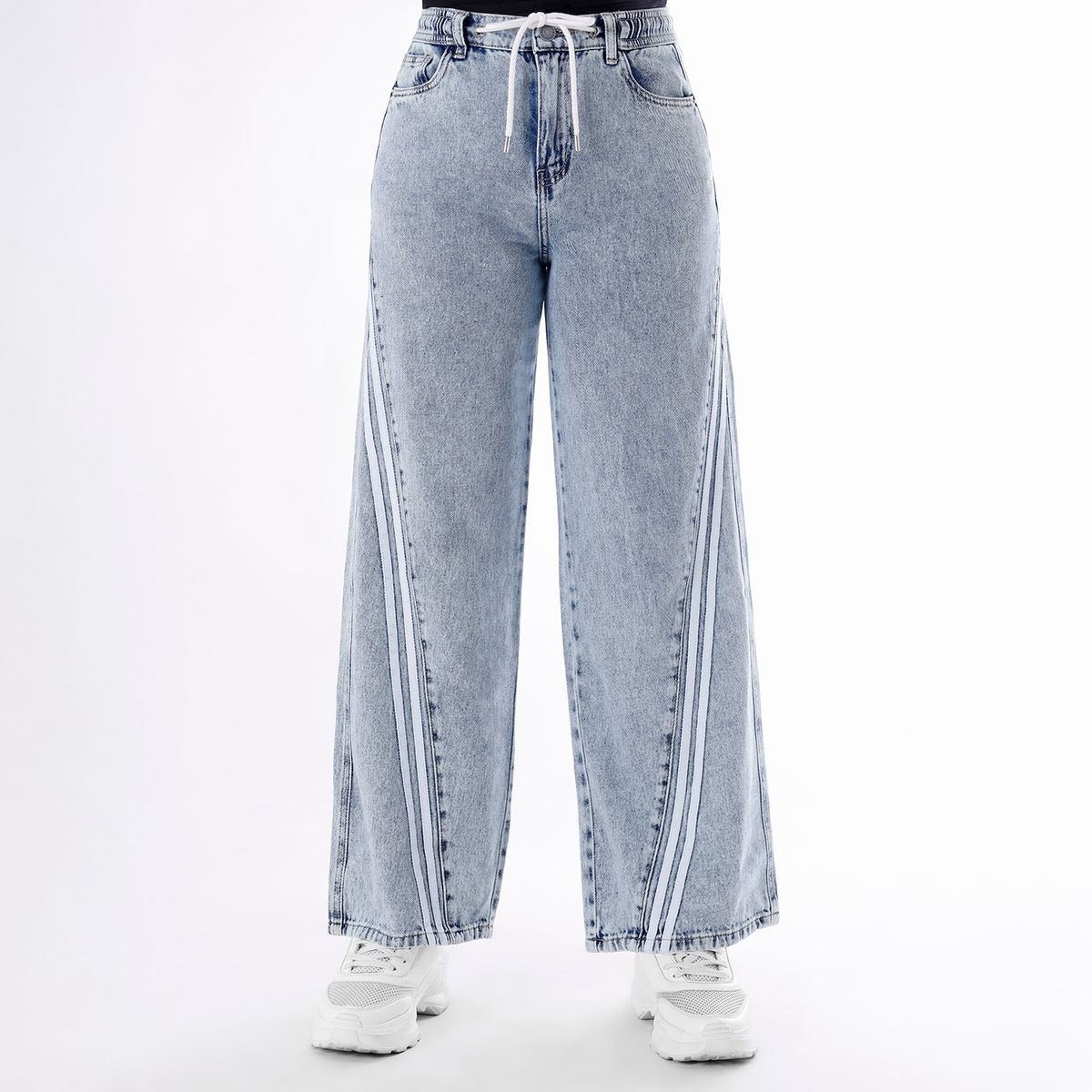 KANSAS - Jean Palazzo 100% Algodón Mujer Kansas