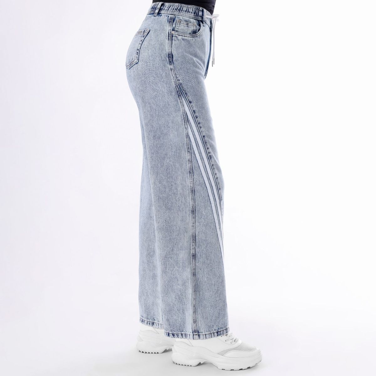 KANSAS - Jean Palazzo 100% Algodón Mujer Kansas