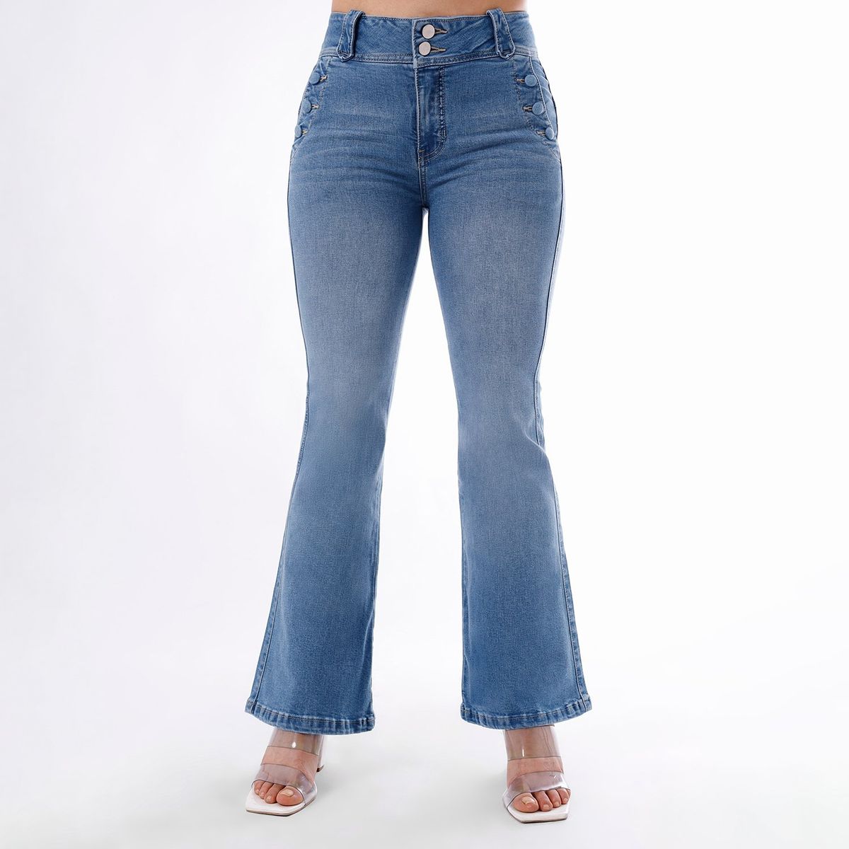 KANSAS - Jean Flare Algodón Mujer Kansas