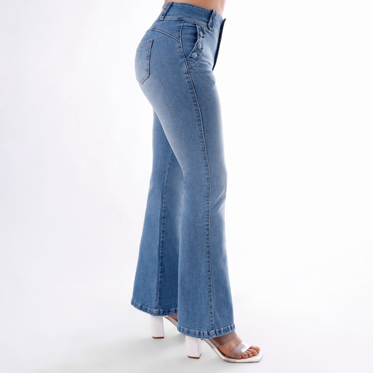 KANSAS - Jean Flare Algodón Mujer Kansas