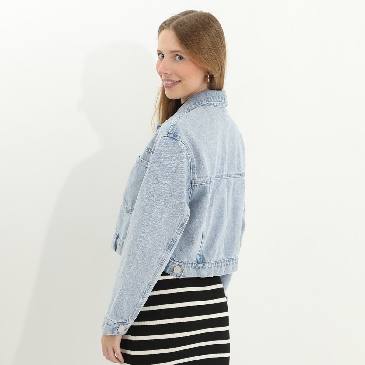 SYBILLA - Casaca Jean 100% Algodón Mujer Sybilla