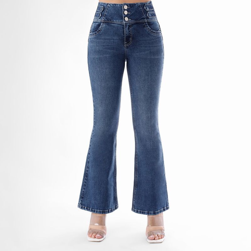 KANSAS - Jean Flare Algodón Mujer Kansas