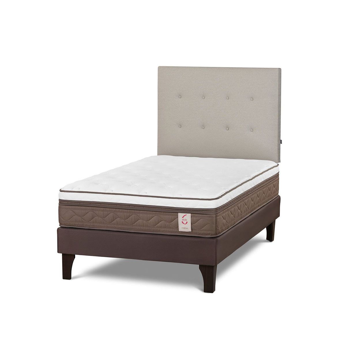 ROSEN - Dormitorio Europeo New Style 6 West Azul 1.5 Plz