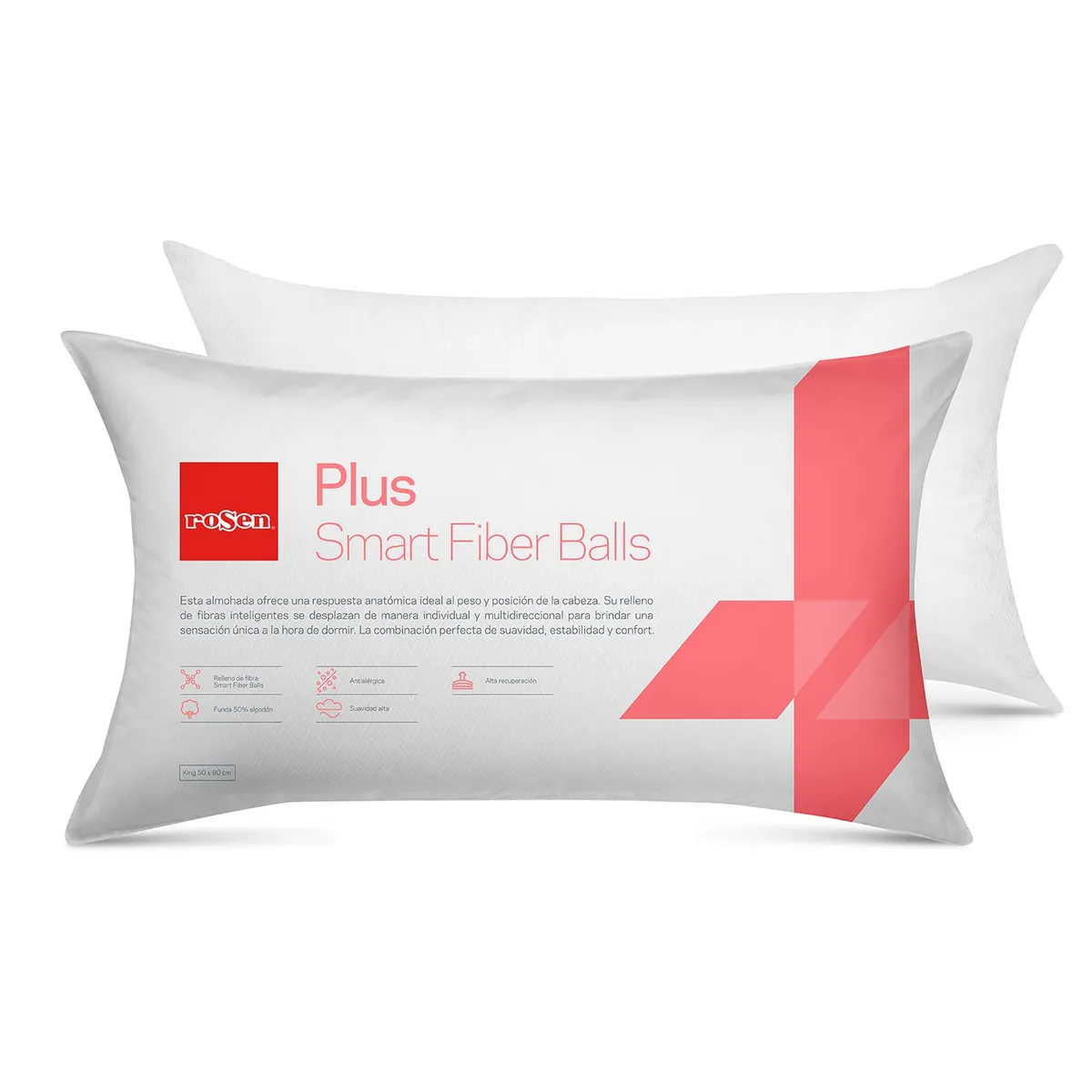 ROSEN - Almohada Memory Max Fibra Plus King