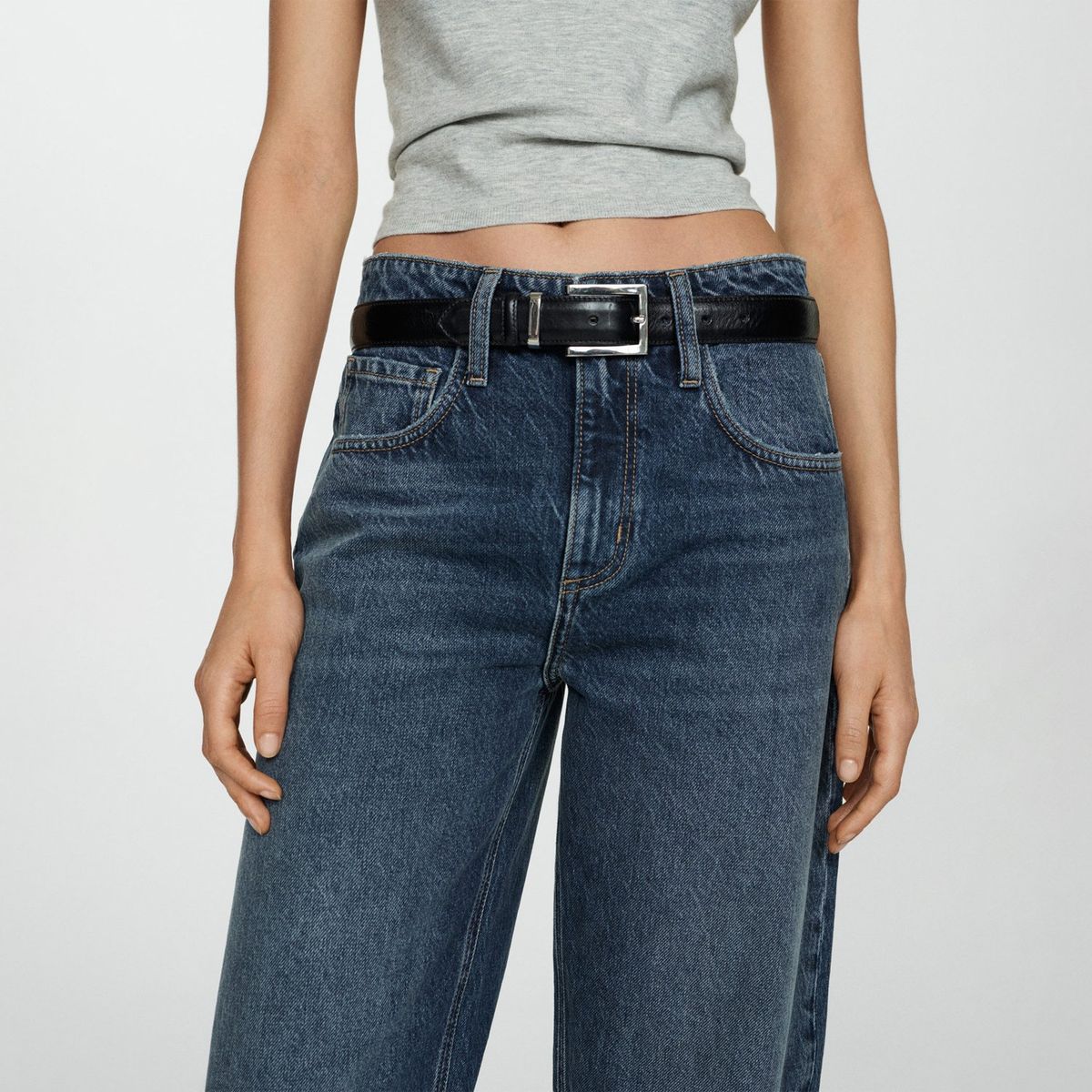 MANGO - Jean Balloon 100% Algodón Mujer Mango