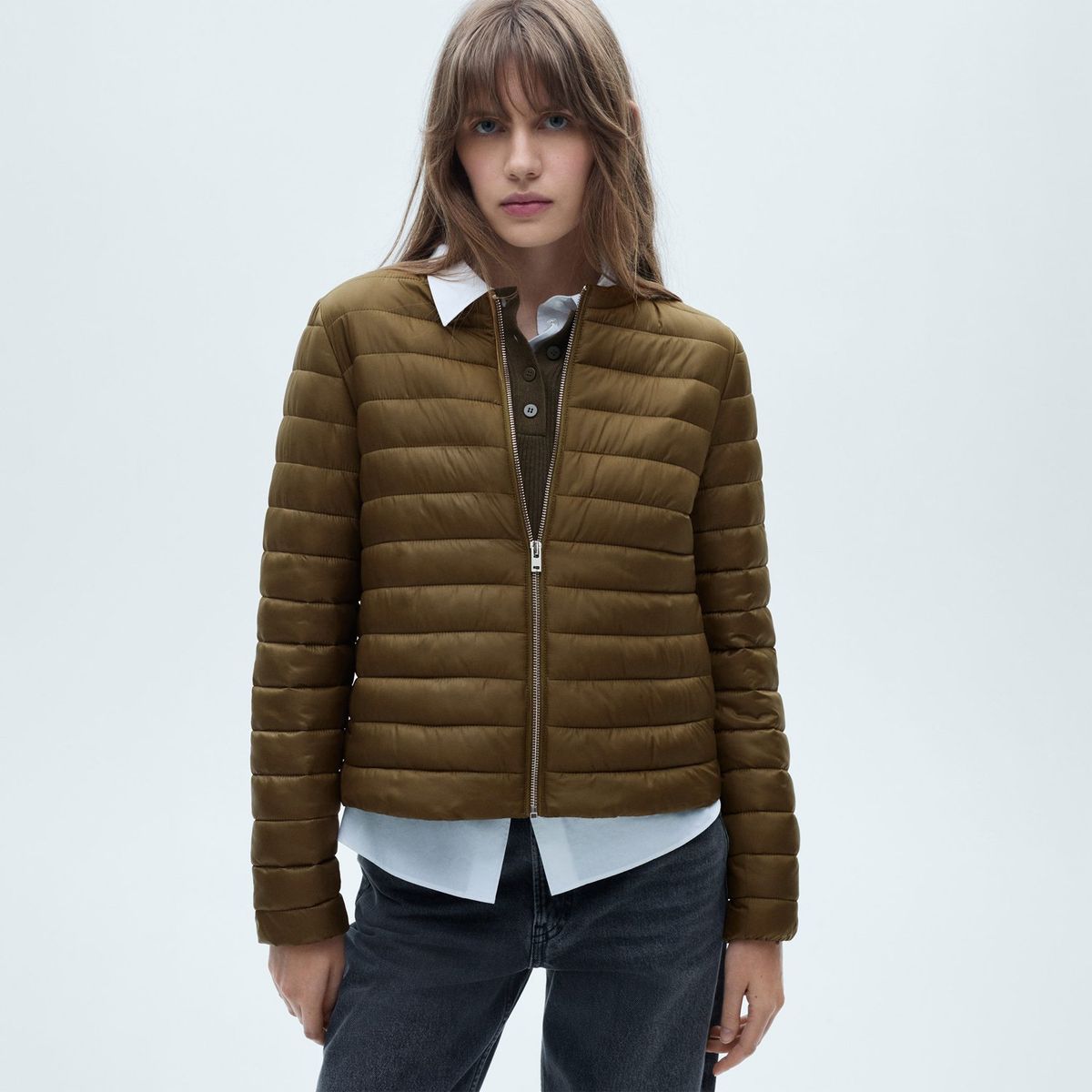 MANGO - Casaca Acolchada Casual Mujer Mango