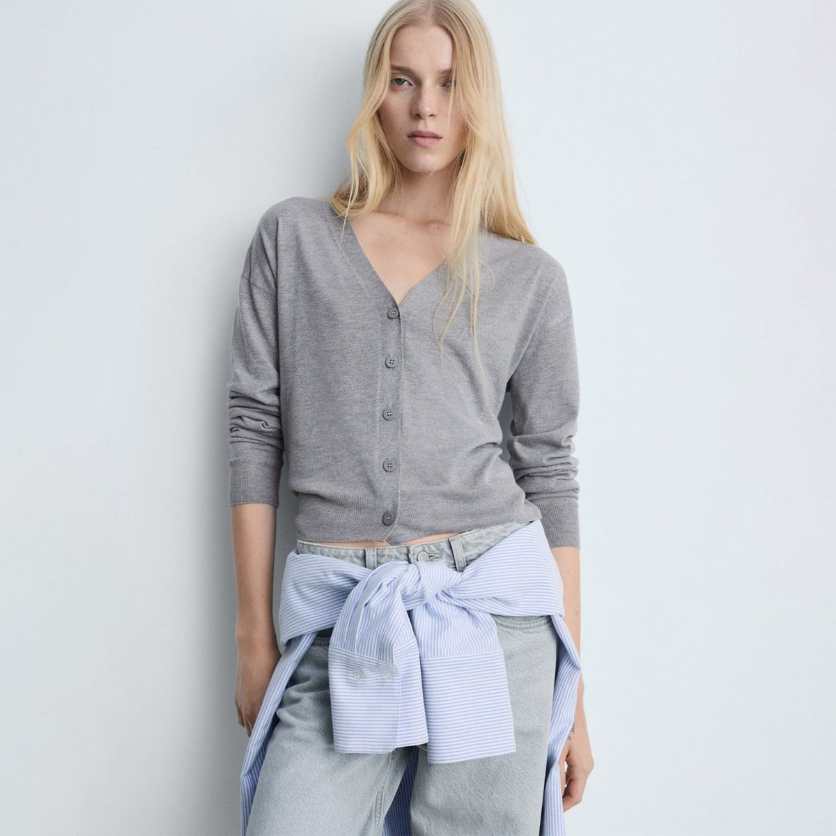 MANGO - Cárdigan Casual Mujer Mango