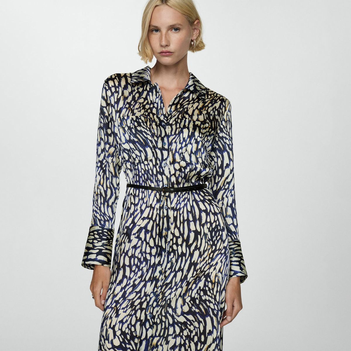 MANGO - Vestido Largo Casual Mujer Mango