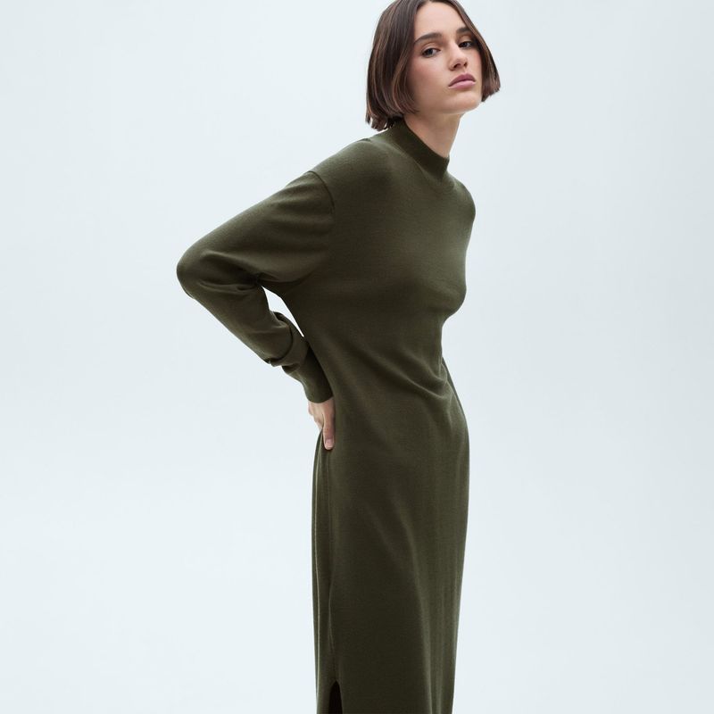 MANGO - Vestido Largo Casual Mujer Mango