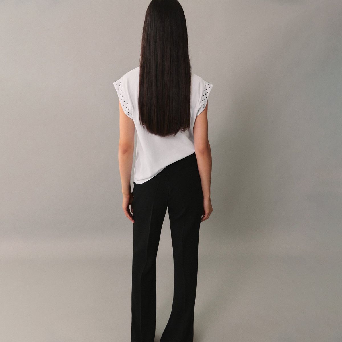 MANGO - Polo Sin Mangas 100% Algodón Mujer Mango