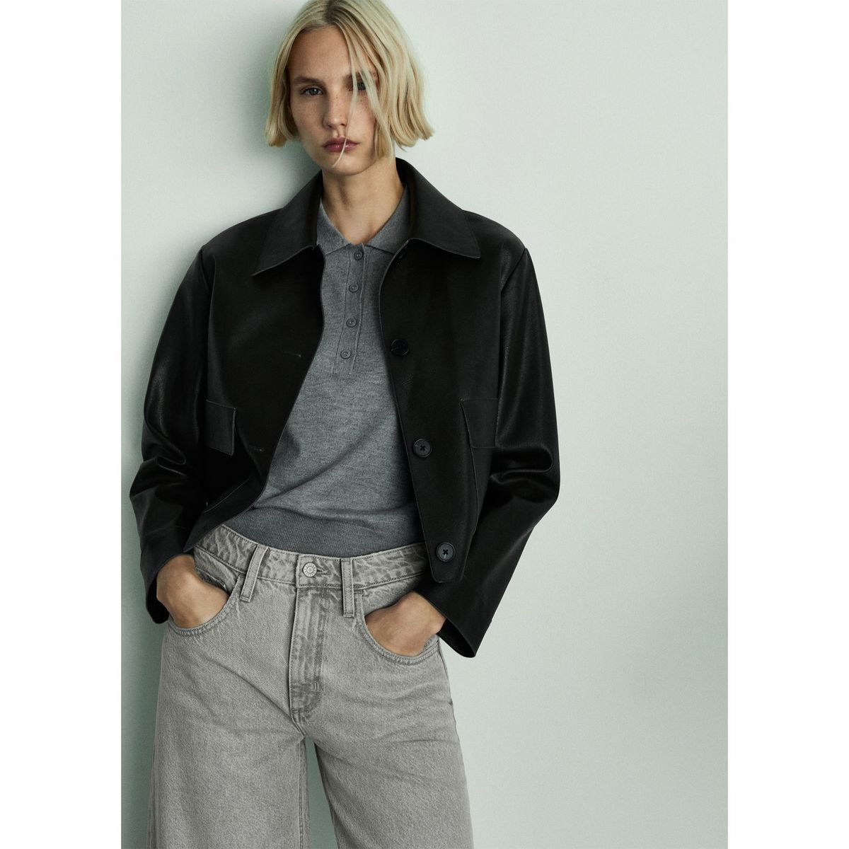 MANGO - Jean Balloon 100% Algodón Mujer Mango