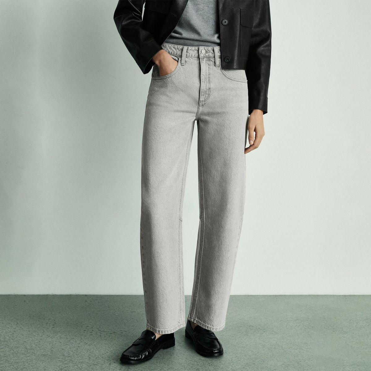 MANGO - Jean Balloon 100% Algodón Mujer Mango