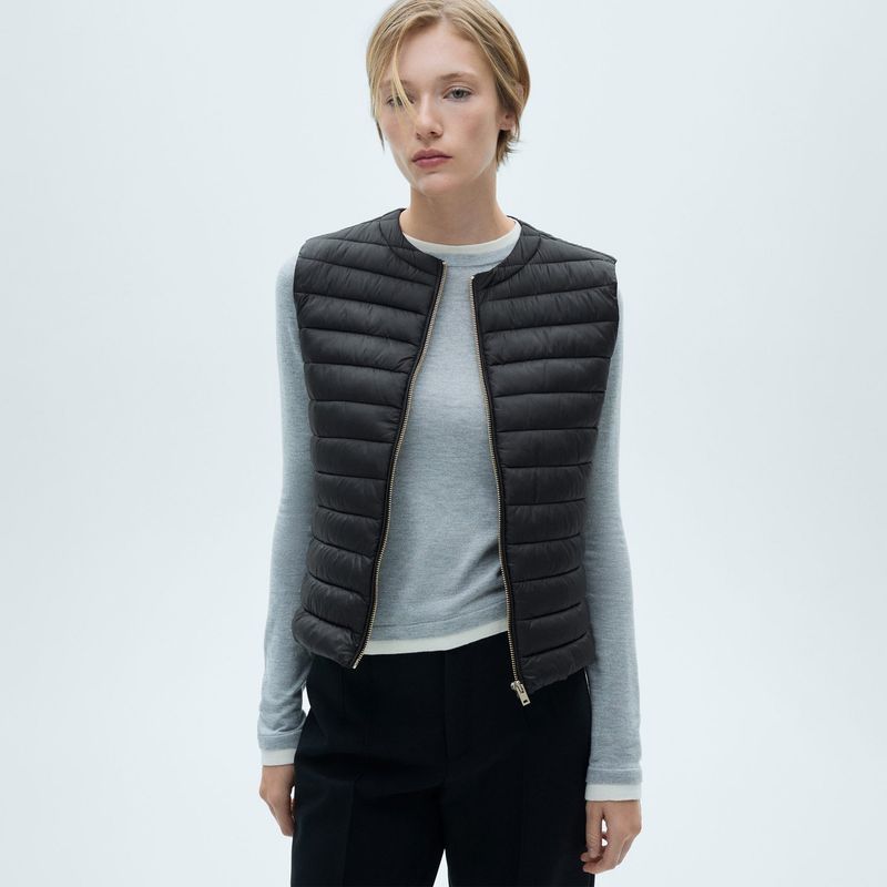 MANGO - Chaleco Casual Mujer Mango