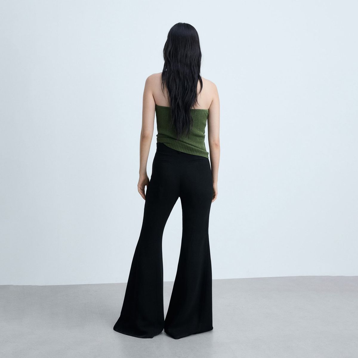 MANGO - Pantalón Flare Mujer Mango