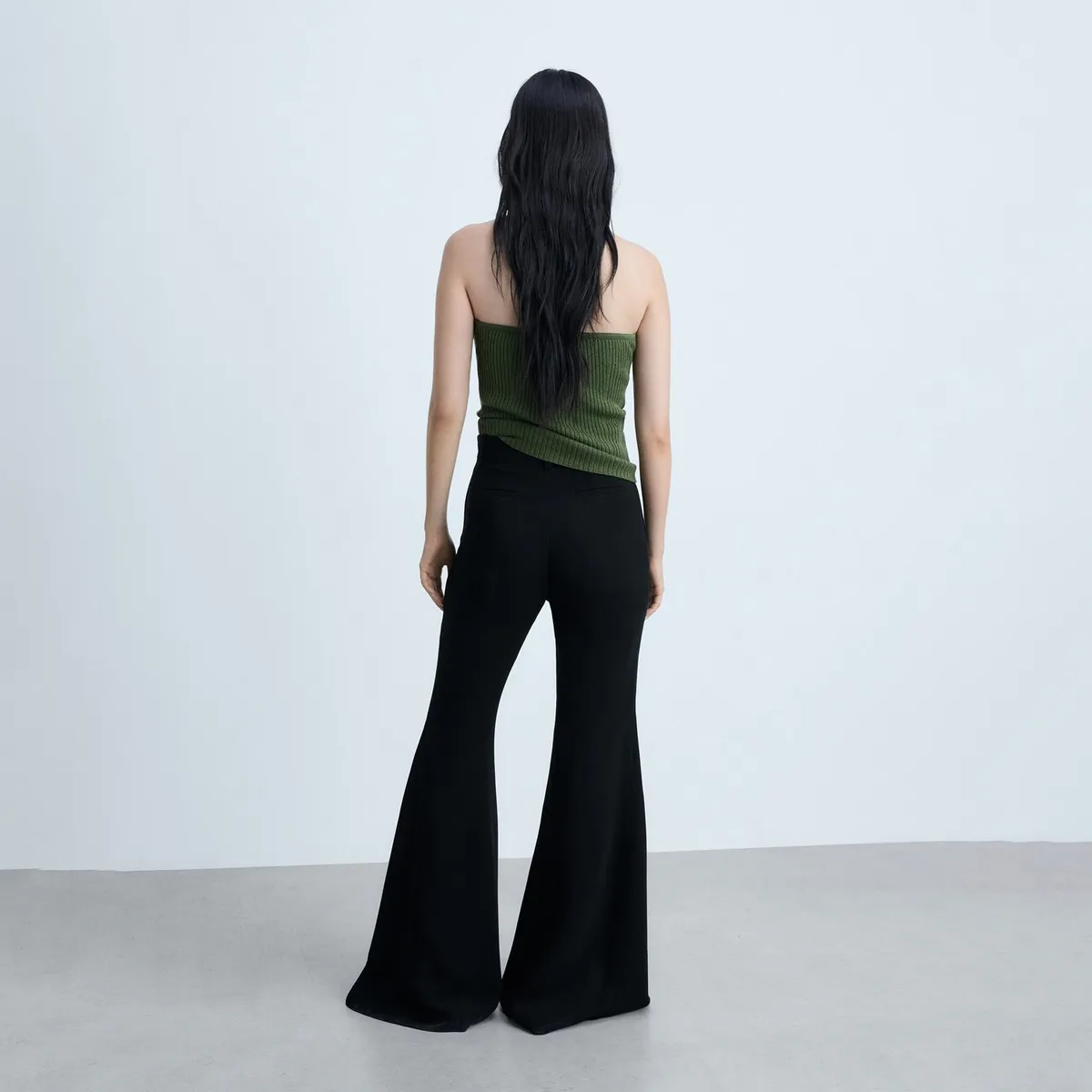 MANGO - Pantalón Flare Mujer Mango