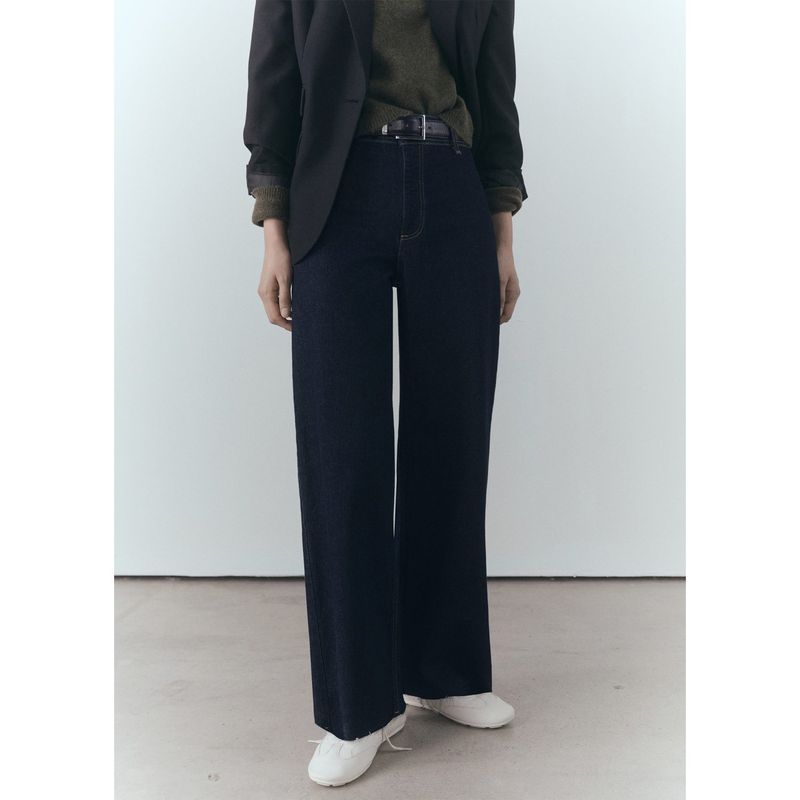 MANGO - Jean Culotte Algodón Mujer Mango