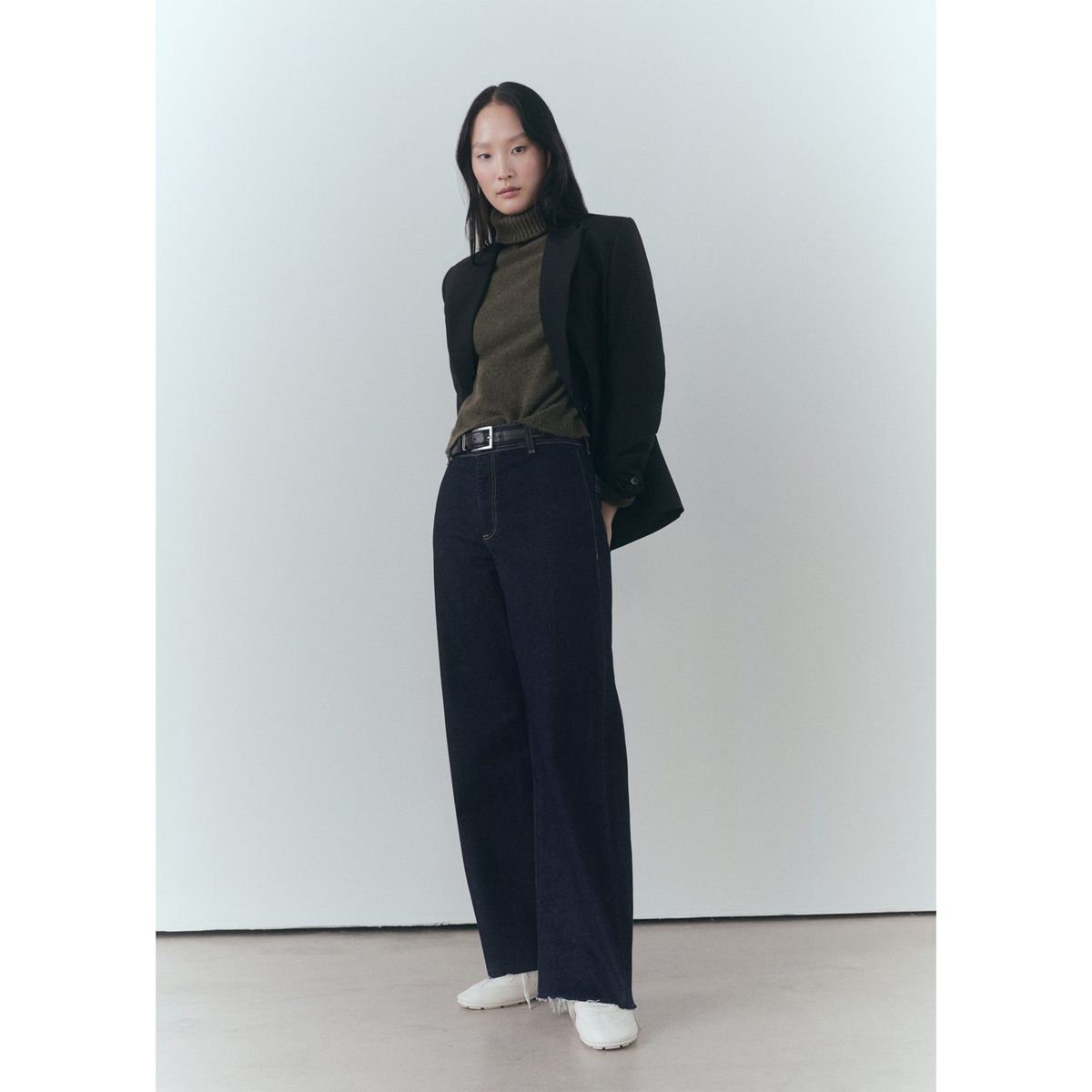 MANGO - Jean Culotte Algodón Mujer Mango