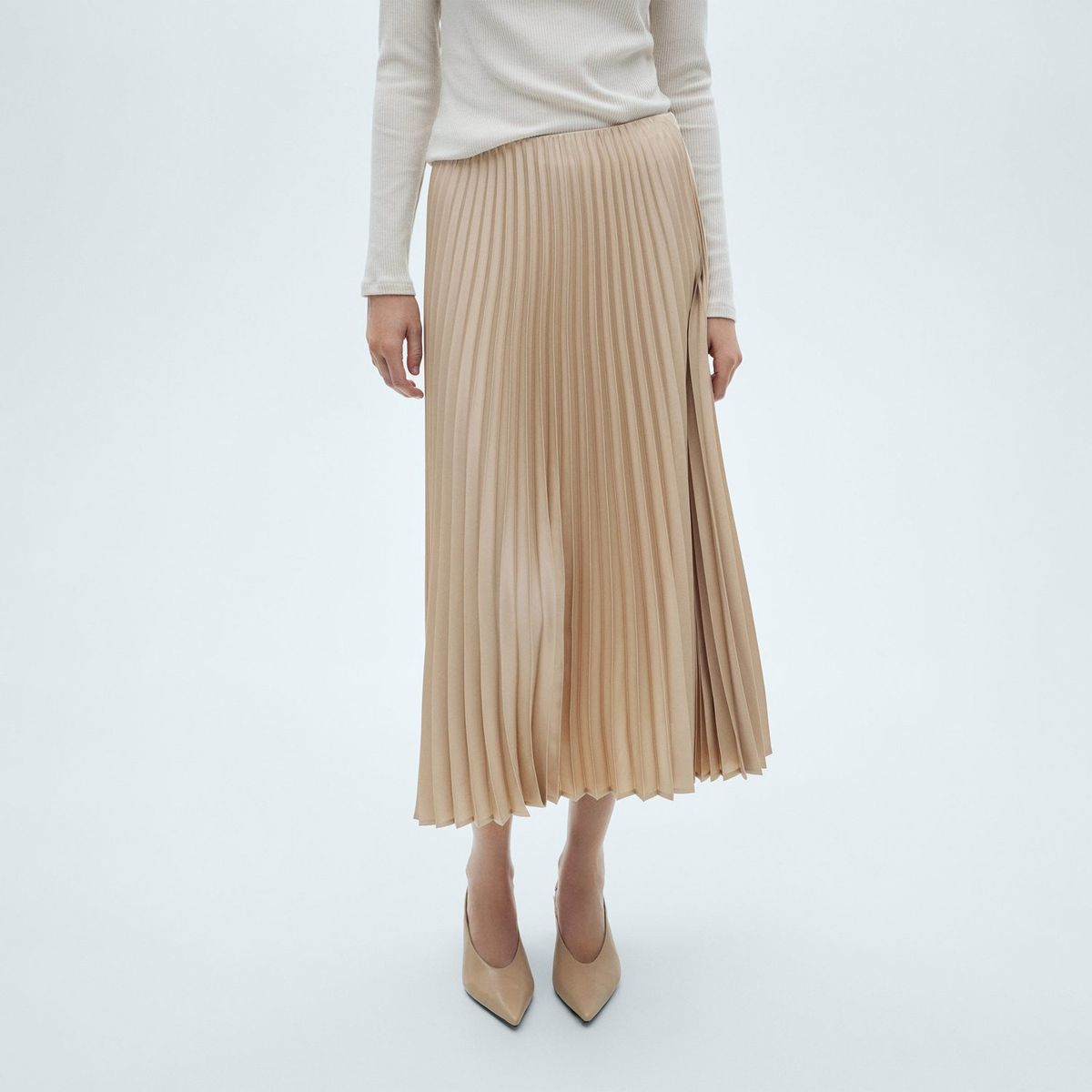 MANGO - Falda Larga Casual Mujer Mango