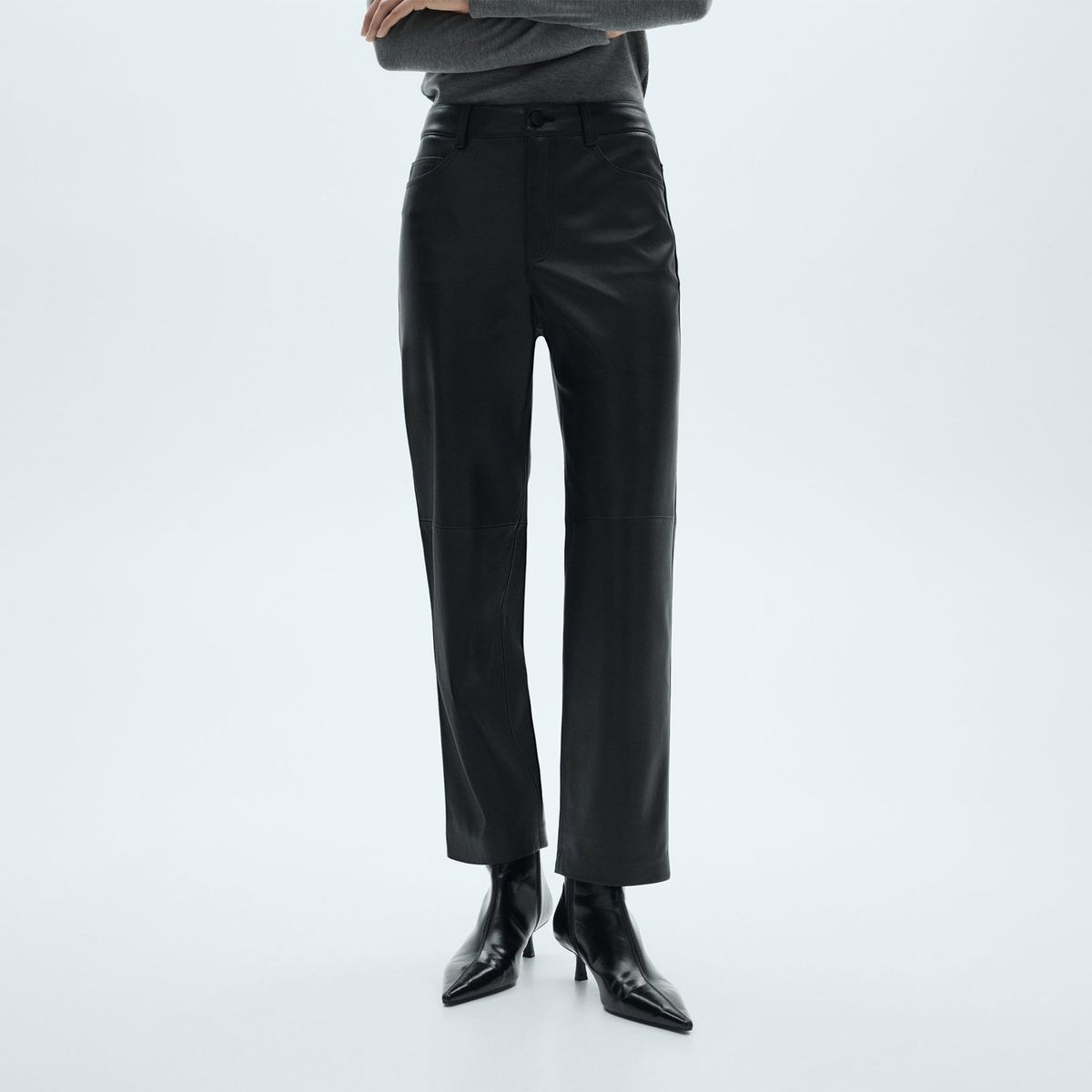 MANGO - Pantalón Straight Casual Mujer Mango