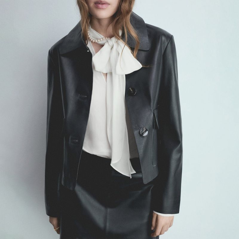 MANGO - Blusa Manga Larga Mujer Mango