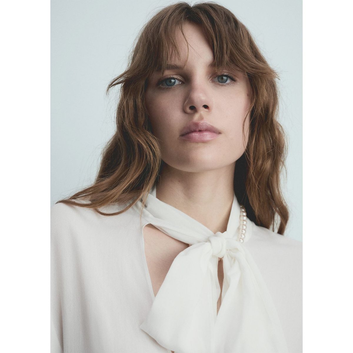 MANGO - Blusa Manga Larga Mujer Mango