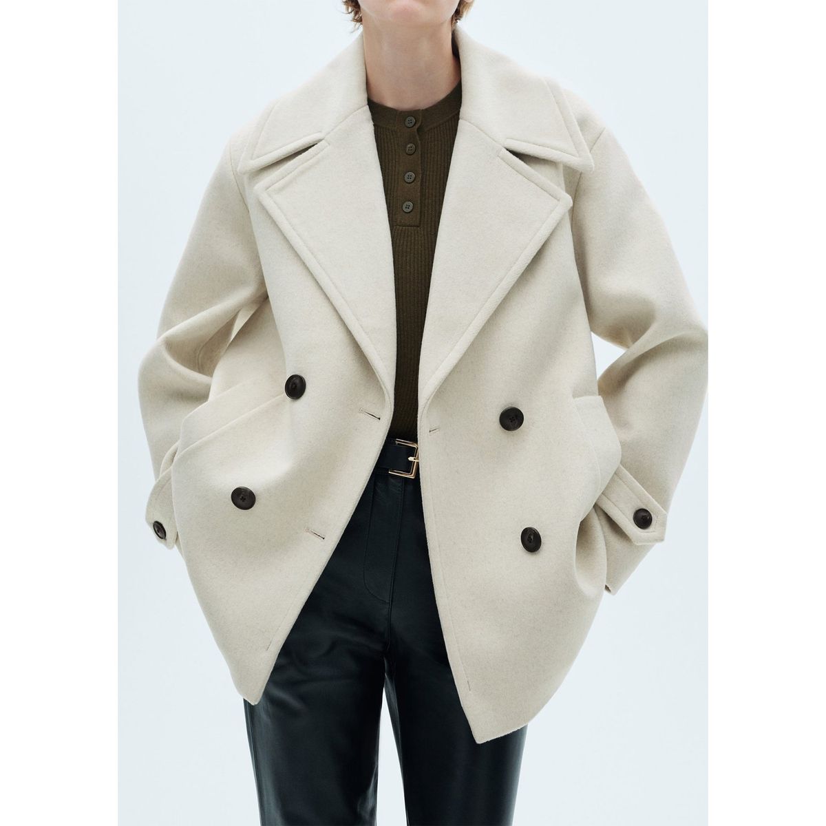 MANGO - Abrigo Casual Mujer Mango