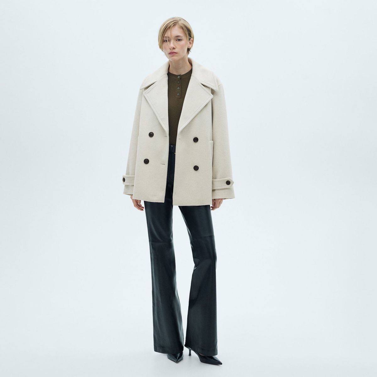 MANGO - Abrigo Casual Mujer Mango