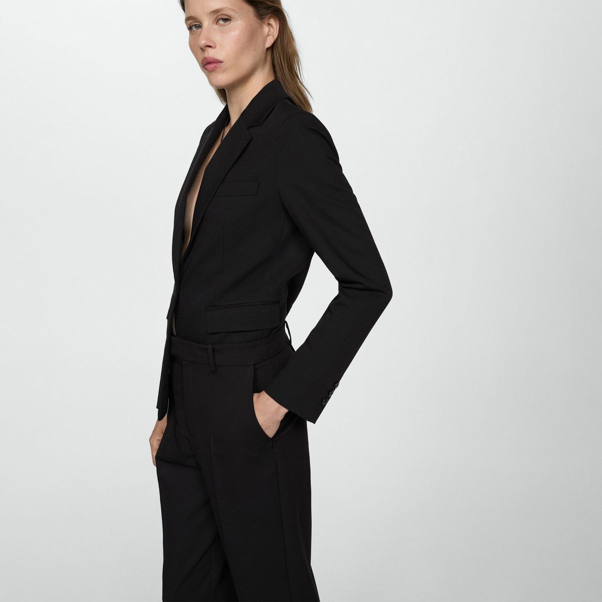 MANGO - Pantalón Straight Casual Mujer Mango