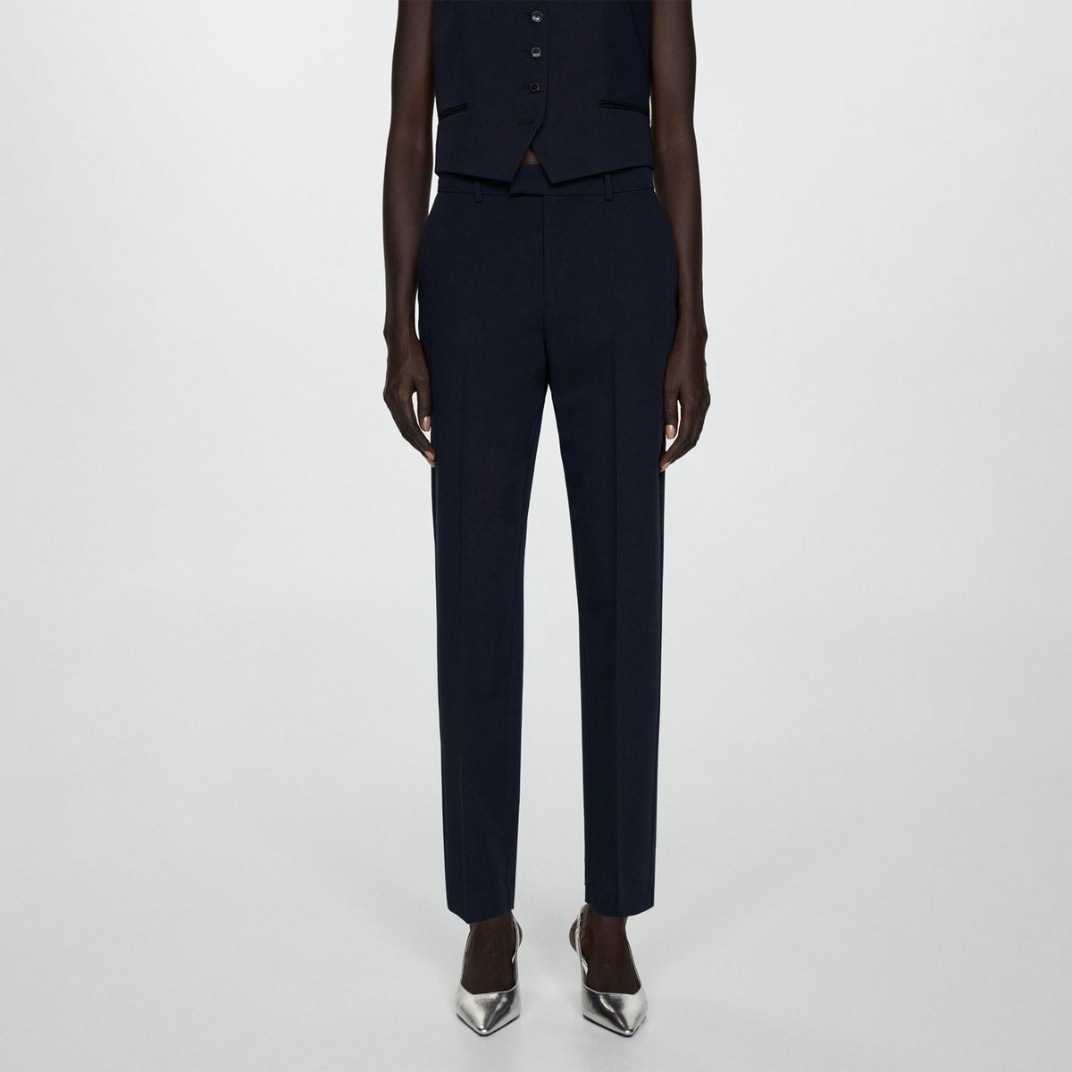 MANGO - Pantalón Straight Casual Mujer Mango