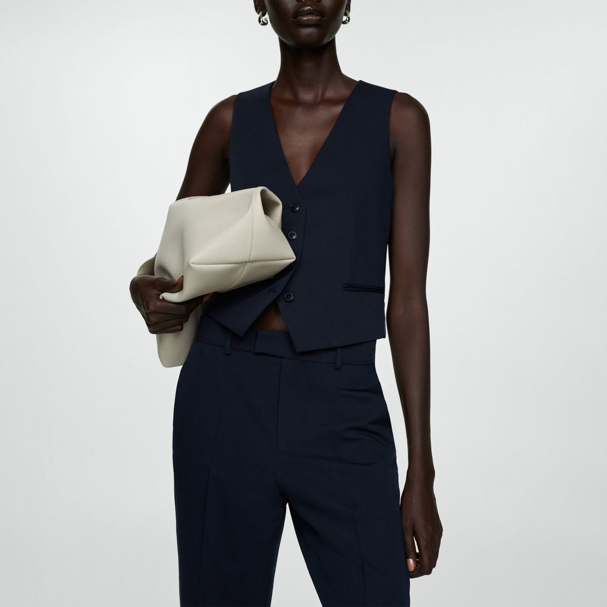 MANGO - Pantalón Straight Casual Mujer Mango