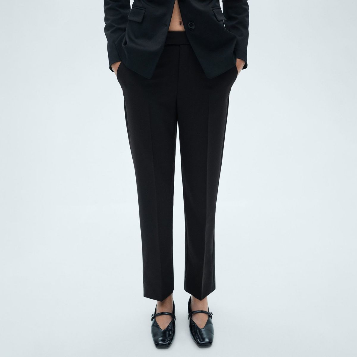 MANGO - Pantalón Slim Mujer Mango