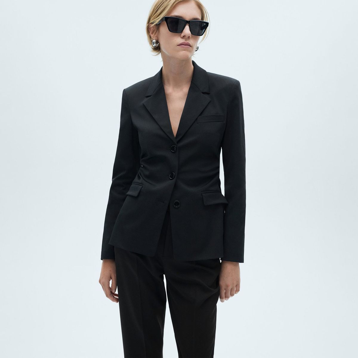 MANGO - Pantalón Slim Mujer Mango