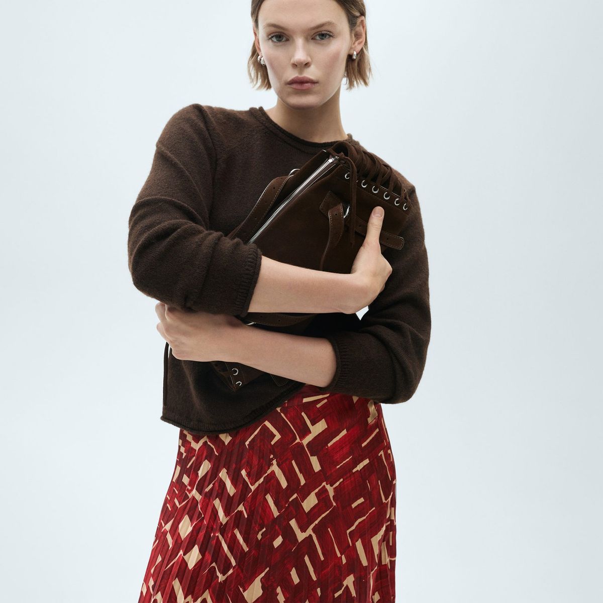 MANGO - Falda Larga Mujer Mango