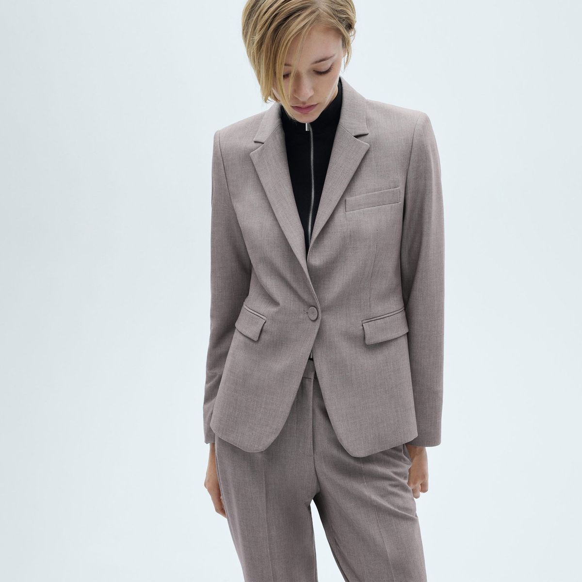 MANGO - Blazer Casual Mujer Mango